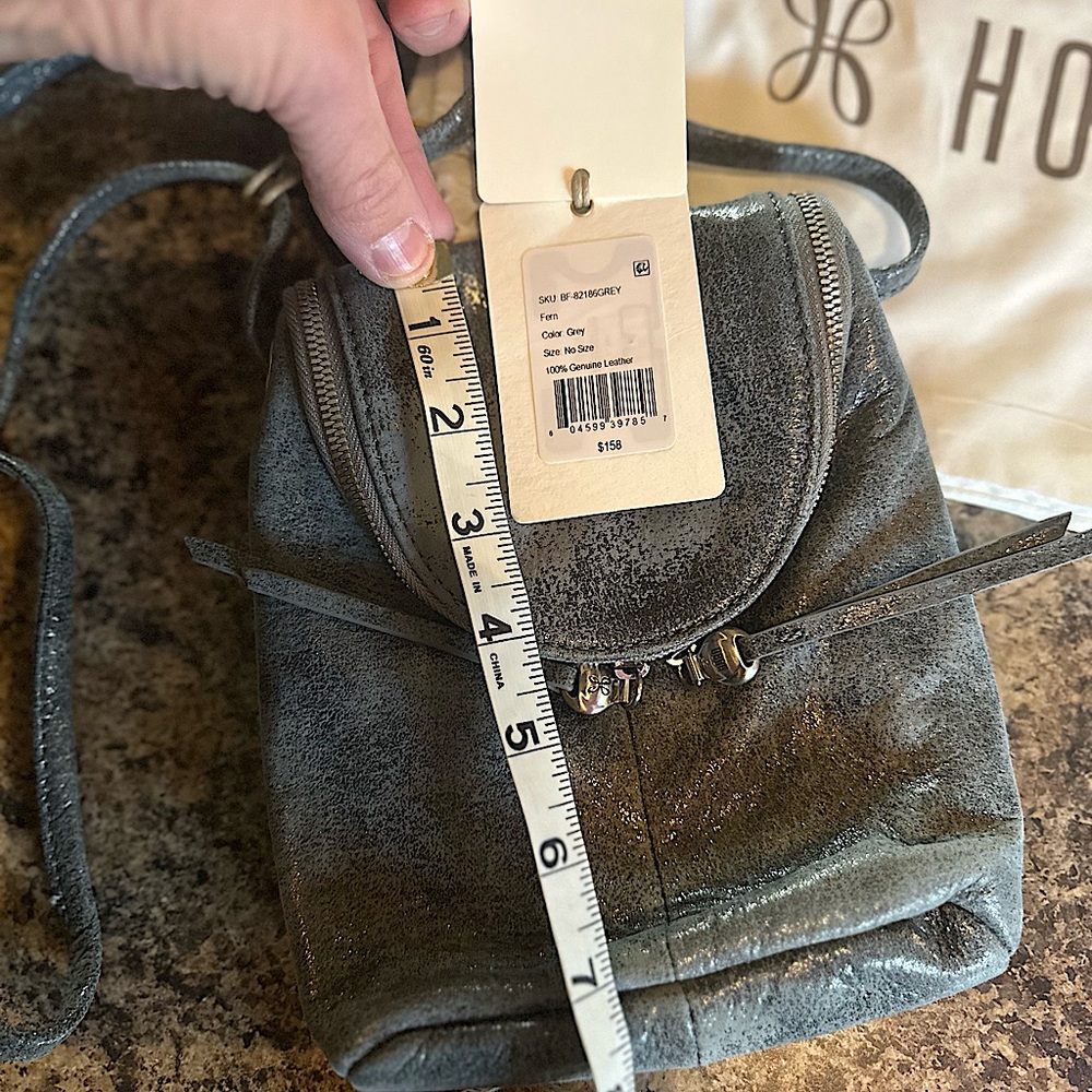 HOBO crossbody NWT
Chic Gray Mini Bag with Vintage Leather Finish